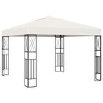vidaXL Prieel 3x3 m stof crème, Verzenden, Nieuw