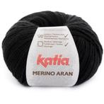 Katia Merino Aran - 02 zwart - Merinogaren, Ophalen of Verzenden, Nieuw