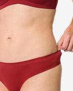 HEMA Damesstring second skin micro donkerrood, Kleding | Dames, Verzenden