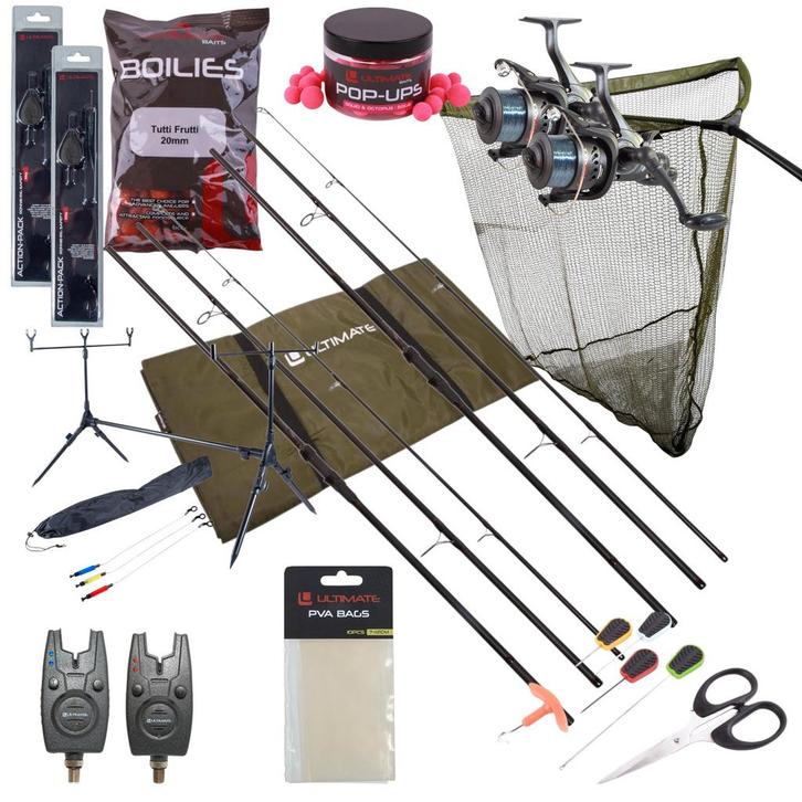 Ultimate Adventure Mega Carp Set, Watersport en Boten, Hengelsport | Algemeen, Nieuw, Verzenden
