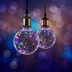 LED G125 Globelamp E27 1.5W met 30 gekleurde lampjes Niet..., Ophalen of Verzenden, Nieuw