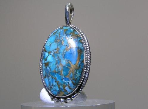 Turquoise Hanger - Hoogte: 42 mm - Breedte: 22 mm- 7.7 g -, Verzamelen, Mineralen en Fossielen