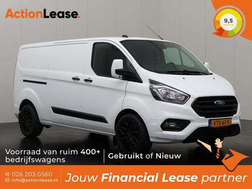 Ford Transit Custom Bestelbus L2 H1 2021 Diesel, Auto's, Ford, Lease, Zwart, Handgeschakeld, Financial lease, BTW verrekenbaar
