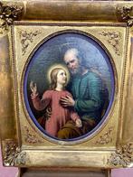 Italiaanse school (XIX) - San Giuseppe con Gesu’ fanciullo, Antiek en Kunst
