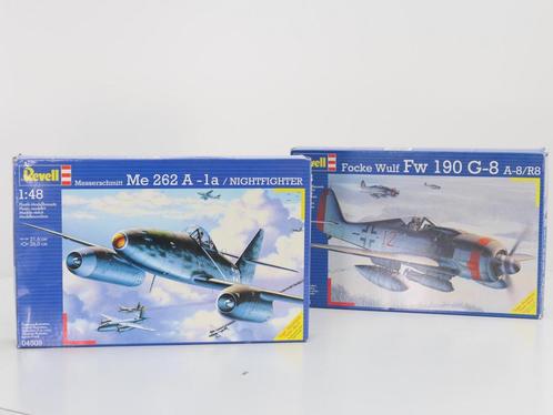 Schaal 1:48 REVELL 04509 04536 MESSERSCHMITT Me 262 A-1a..., Hobby en Vrije tijd, Modelbouw | Vliegtuigen en Helikopters, Gebruikt