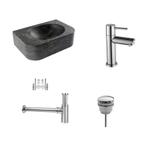 Sani Royal Fonteinset Hardstenen Flow met Kraan,, Tuin en Terras, Waterpartijen en Fonteinen, Nieuw