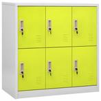 vidaXL Lockerkast 90x45x92,5 cm staal lichtgrijs en groen, Verzenden, Nieuw