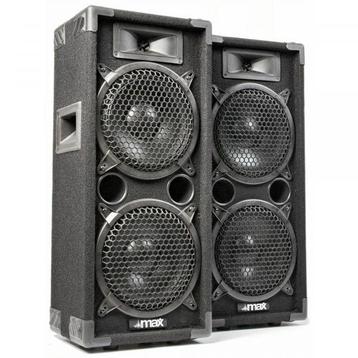 Retourdeal - MAX MAX28 1600W Disco Speakerset 2x 8 beschikbaar voor biedingen