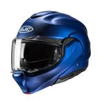 HJC F100 Solid Blauw Systeemhelm, Motoren, Nieuw met kaartje, Systeemhelm, Verzenden, HJC