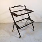 ICO PARISI - Cesare Lacca - Serveerwagen - Glas, Hout,, Nieuw