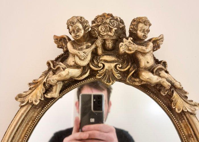 Wandspiegel - Glas, Hars - Classical home, Antiek en Kunst, Kunst | Designobjecten