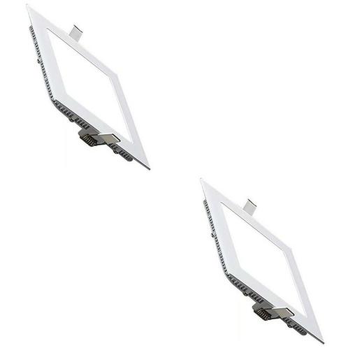 LED Downlight Slim - Inbouw Vierkant 9W - 6400K, Huis en Inrichting, Lampen | Spots, Plafondspot of Wandspot, Nieuw, Led, Metaal of Aluminium