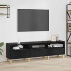 vidaXL TV-kast met lade Zwart eiken 150 x 30 x 45 cm Bewerkt, Huis en Inrichting, Kasten | Televisiemeubels, Verzenden, Nieuw