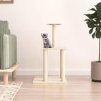 vidaXL Kattenmeubel met sisal krabpalen 85,5 cm crèmekleurig, Verzenden, Nieuw