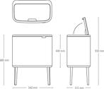 Brabantia Bo Touch Bin Prullenbak - 36 liter - Metallic Gold, Verzenden, Zo goed als nieuw