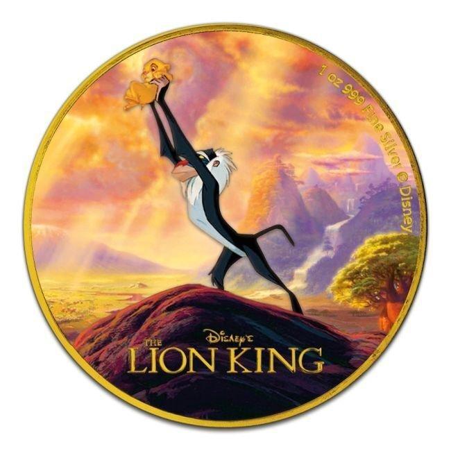 Niue. 2020 1 oz $2 NZD Niue Silver Disney Lion King The, Postzegels en Munten, Edelmetalen en Baren