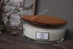 WoodWick Linen hearthwick flame