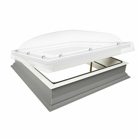 Fakro lichtkoepel handbediend opaal DMC-M P4 80x80 cm, Doe-het-zelf en Verbouw, Glas en Ramen, Nieuw, 80 tot 120 cm, Dubbelglas