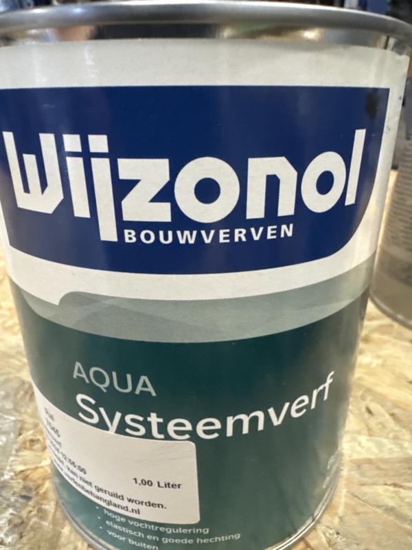 Wijzonol Aqua Systeemverf - RAL 7045 - 1 liter, Doe-het-zelf en Verbouw, Verf, Beits en Lak, Verf, Overige kleuren, Nieuw, Minder dan 5 liter