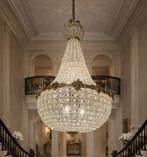 Plafondlamp - Brons, Glas - XL - Vintage Luster