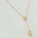 Halsketting - 14 karaat Geel goud - 0.63ct. tw. Diamant, Sieraden, Tassen en Uiterlijk, Kettingen, Nieuw