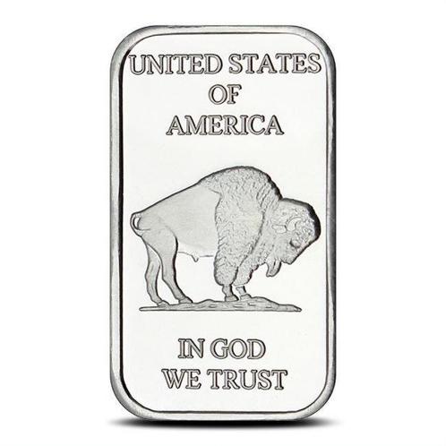 1 Troy Ounce - Zilver .999 - 1 oz Buffalo 999 Fine Silver, Postzegels en Munten, Edelmetalen en Baren