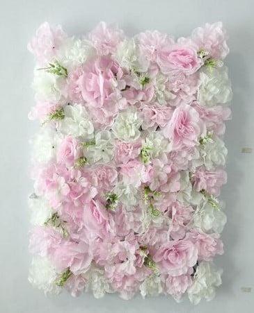 Flowerwall 40x60 cm 26 zachtroze wittinten rozen en, Hobby en Vrije tijd, Knutselen, Nieuw, Ophalen of Verzenden