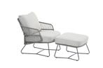 4 Seasons Outdoor Ancora loungestoel antraciet Silver grey, Tuin en Terras, Tuinsets en Loungesets, Ophalen of Verzenden, Nieuw