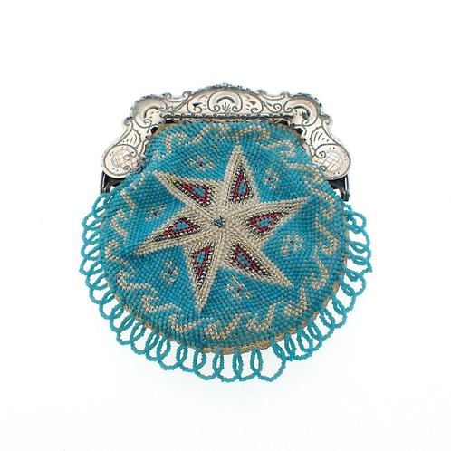 Beursje met zilveren handvat | 1907 (vintage accessoires), Antiek en Kunst, Antiek | Goud en Zilver, Zilver, Ophalen of Verzenden