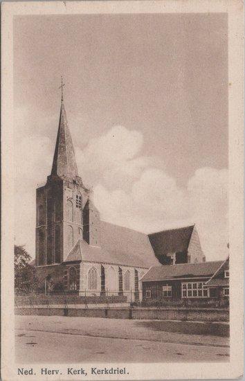 KERKDRIEL - Ned. Herv.Kerk, Verzamelen, Ansichtkaarten | Nederland, Verzenden