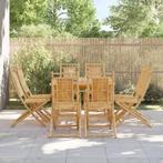 vidaXL Tuinstoelen 8 st inklapbaar 46x66x99 bamboe, Tuin en Terras, Tuinstoelen, Verzenden, Nieuw, Hout