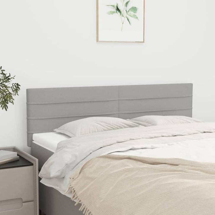 Hoofdborden 2st 72x5cm | Gebruikt | 74% Korting, Huis en Inrichting, Slaapkamer | Bedden, 140 cm, Verstelbaar, Grijs, Nieuw, Stof