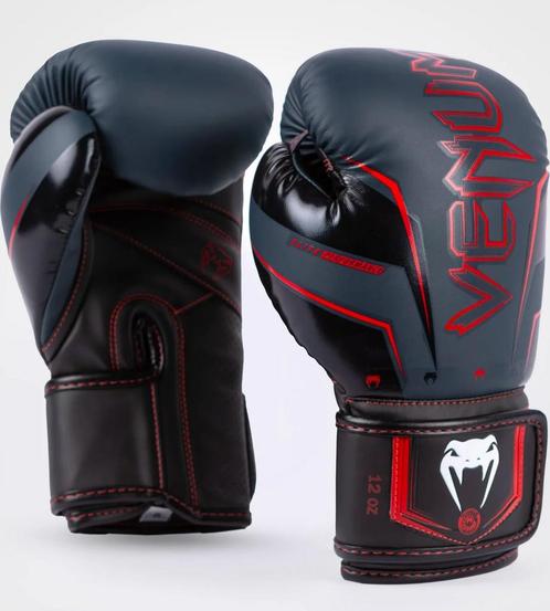 Venum Elite Evo Muay Thai Bokshandschoenen Navy Zwart Rood, Sport en Fitness, Boksen, Bokshandschoenen, Nieuw, Ophalen of Verzenden