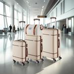 Reiskofferset Madison, 13-delig, TSA-slot - crème, Verzenden, Nieuw