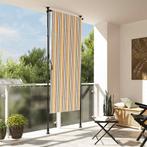 vidaXL Rolgordijn voor buiten 120x270 cm stof en staal geel, Tuin en Terras, Zonneschermen, Verzenden, Nieuw