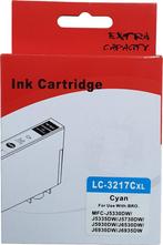 Huismerk Brother LC-3217C cartridge cyaan, Verzenden, Nieuw, Huismerk
