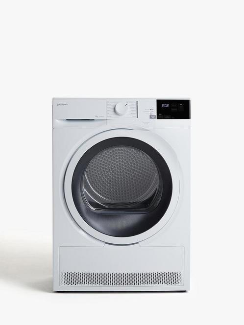 John Lewis Jltdh24 Warmtepompdroger 8kg, Witgoed en Apparatuur, Wasdrogers, Voorlader, 85 tot 90 cm, Ophalen of Verzenden