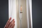 Moderne design vloerlamp PARIS 160cm witte geplooide kap, Huis en Inrichting, Ophalen of Verzenden, Nieuw