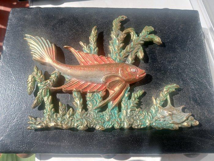 Decoratief ornament (2) - Spanje - Ingelijst aquarium, Antiek en Kunst, Curiosa en Brocante