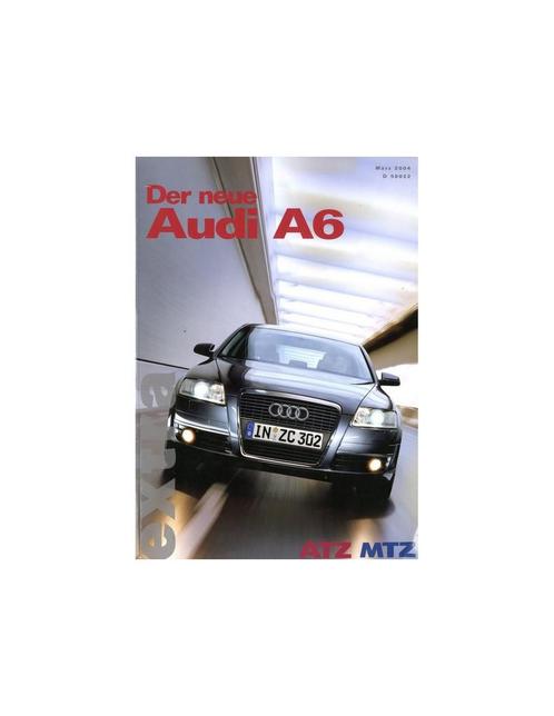 2004 ATZ MTZ AUDI A6 MAGAZINE DUITS, Boeken, Auto's | Folders en Tijdschriften, Audi