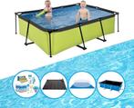 EXIT Zwembad Lime  Frame Pool 220x150x60 cm  Combi Deal, Verzenden, 200 tot 300 cm, 80 tot 120 cm, Nieuw