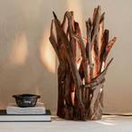 *WOONWINKEL* Must Living Spot Tafellamp Teak Hout Takken, Huis en Inrichting, Verzenden, Nieuw