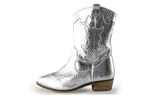 Wysh Cowboy laarzen in maat 38 Zilver | 10% extra korting, Kleding | Dames, Schoenen, Overige kleuren, Zo goed als nieuw, Verzenden