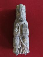 sculptuur, Heiliger oder König im romanischen Stil - 25 cm -, Antiek en Kunst