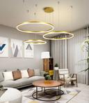 3 Ringen Hanglamp Goud Of Zwart - Met Afstandsbediening