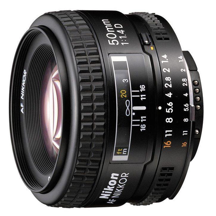 Nikon AF 50mm f/1.4 D objectief - Tweedehands, Audio, Tv en Foto, Fotografie | Lenzen en Objectieven, Standaardlens, Gebruikt