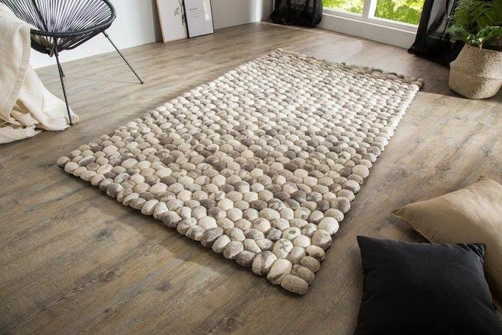 Handgeweven scheerwollen tapijt ORGANIC LIVING 200x120cm, Huis en Inrichting, Stoffering | Tapijten en Kleden, Ophalen of Verzenden