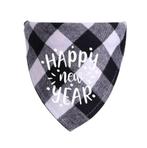 Honden bandana Happy New Year rood of zwart met wit, Nieuw, Verzenden