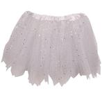 Tutu voor kinderen organza wit met glitters NIEUW, Ophalen of Verzenden, Nieuw, Meisje