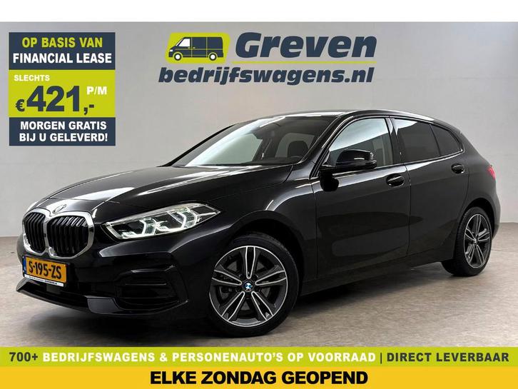 BMW 1-serie 118i | Camera | Sfeer | Virtual | Carplay |, Auto's, BMW, Te koop, Automaat, Financial lease, Benzine, Zwart, Verzenden